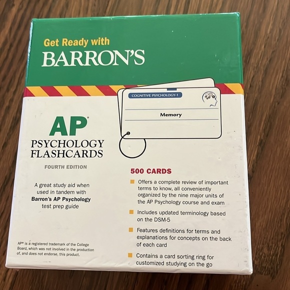 Barron’s AP Psychology Flashcards‎ - Picture 2 of 3